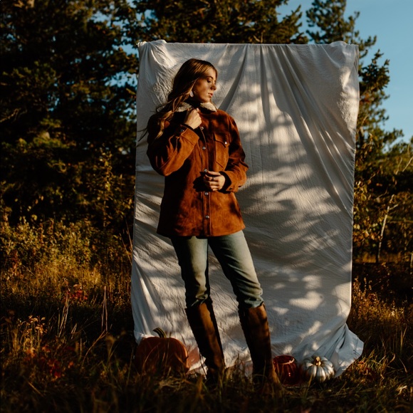 Shayna Suede Sherpa Lined Jacket - Picture 2 of 4